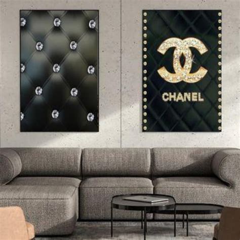 chanel black ang white paitning|chanel paintings for bedroom.